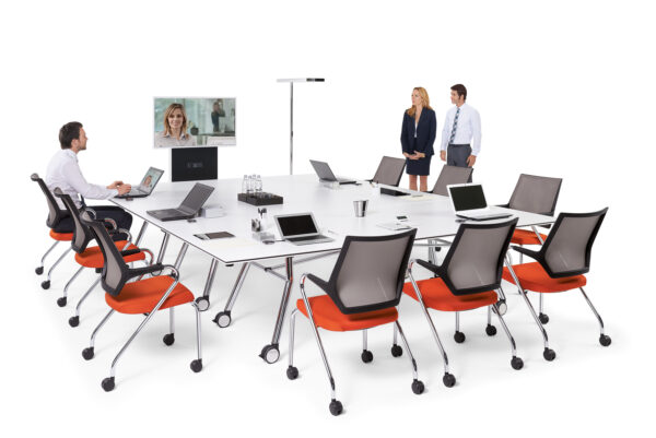 Konferenztische SMF, faltbar, klappbar, rollbar und verkettbar Konferenztische SMF, faltbar, klappbar, rollbar und verkettbar