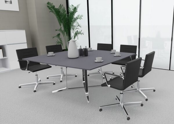 Konferenzsessel LDO, drehbar, multifunktional und auf Rollen