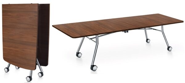 Konferenztische SMF zugeklappt und aufgeklappt Konferenztische SMF zugeklappt und aufgeklappt