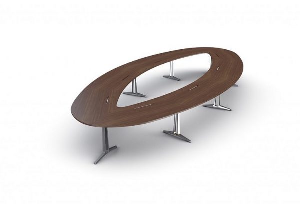 Konferenztisch skill Tischplatte oval
