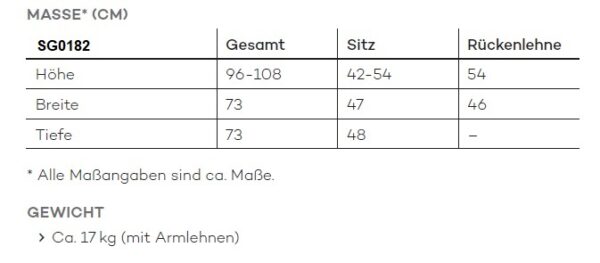 ZS Masse und Gewicht SG0182