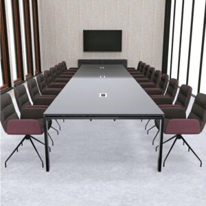 Konferenztischsystem SBA, standfest und edel