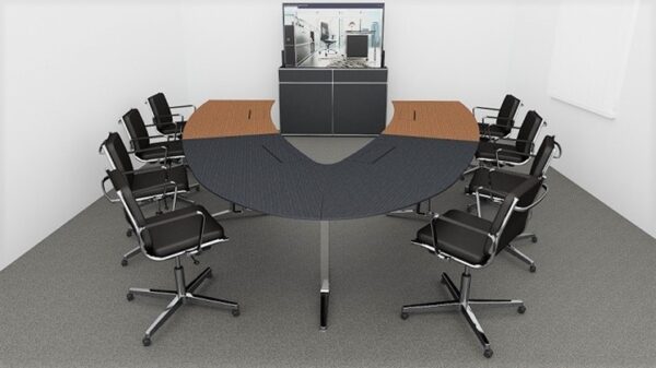 Ein funktionaler, guter Videokonferenztisch für das online Meeting